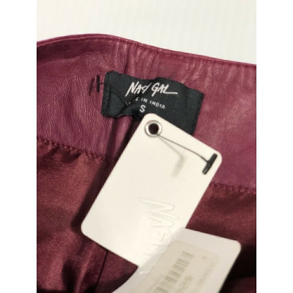 M.a.c X Runner High Rise Pleated Leather Pants - Picture 9 of 12